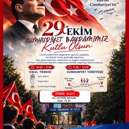 Cumhuriyet Bayramımız Kutlu Olsun.