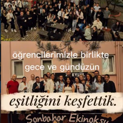 23 Eylül Ekinoksu’nda öğrencilerimizle birlikte gece ve gündüzün eşitliğini keşfettik. 🌞